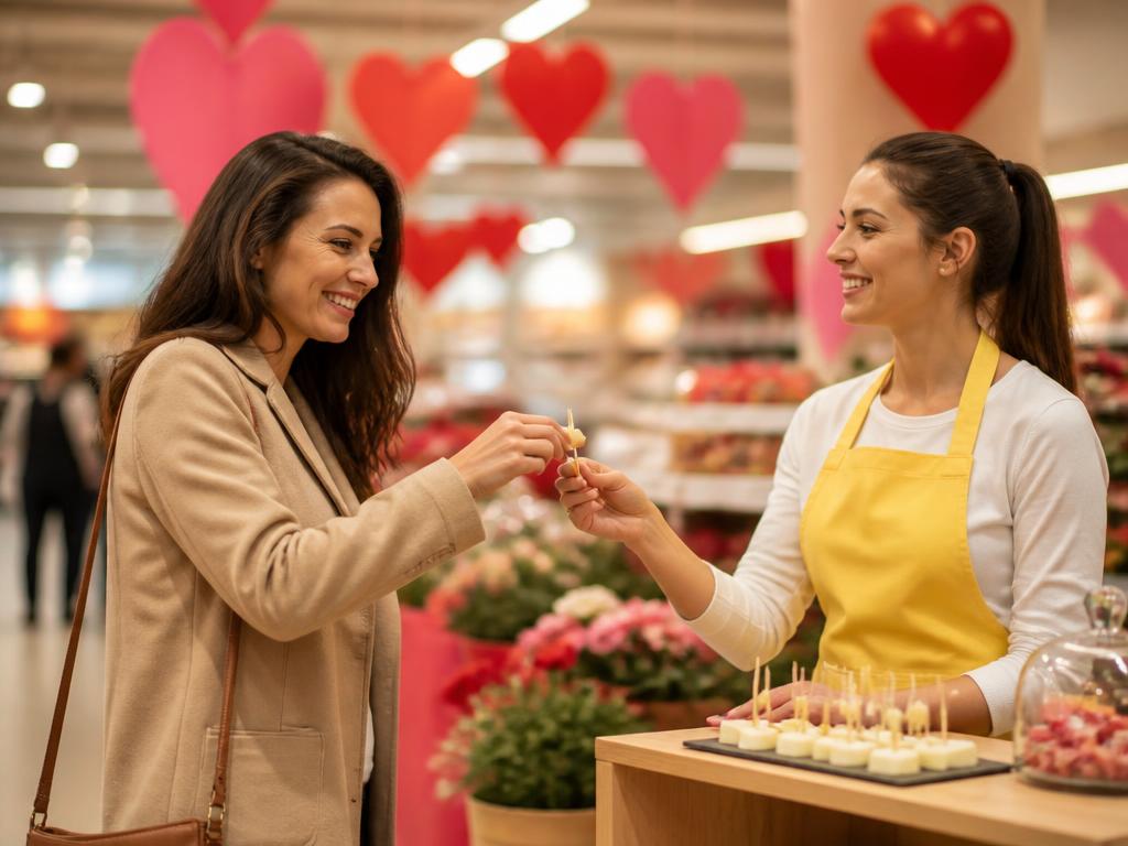 Activación de San Valentín en punto de venta